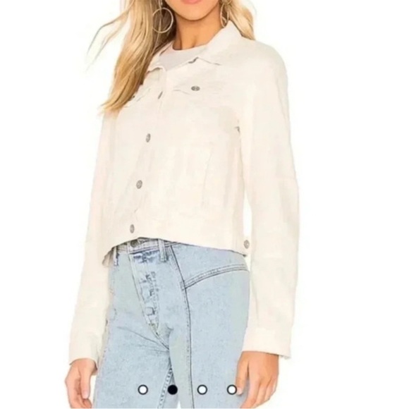 Free People Cream Jean Jacket - Picture 2 of 7